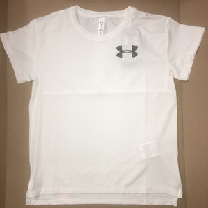 Under Armour White Tee Womes Small Size